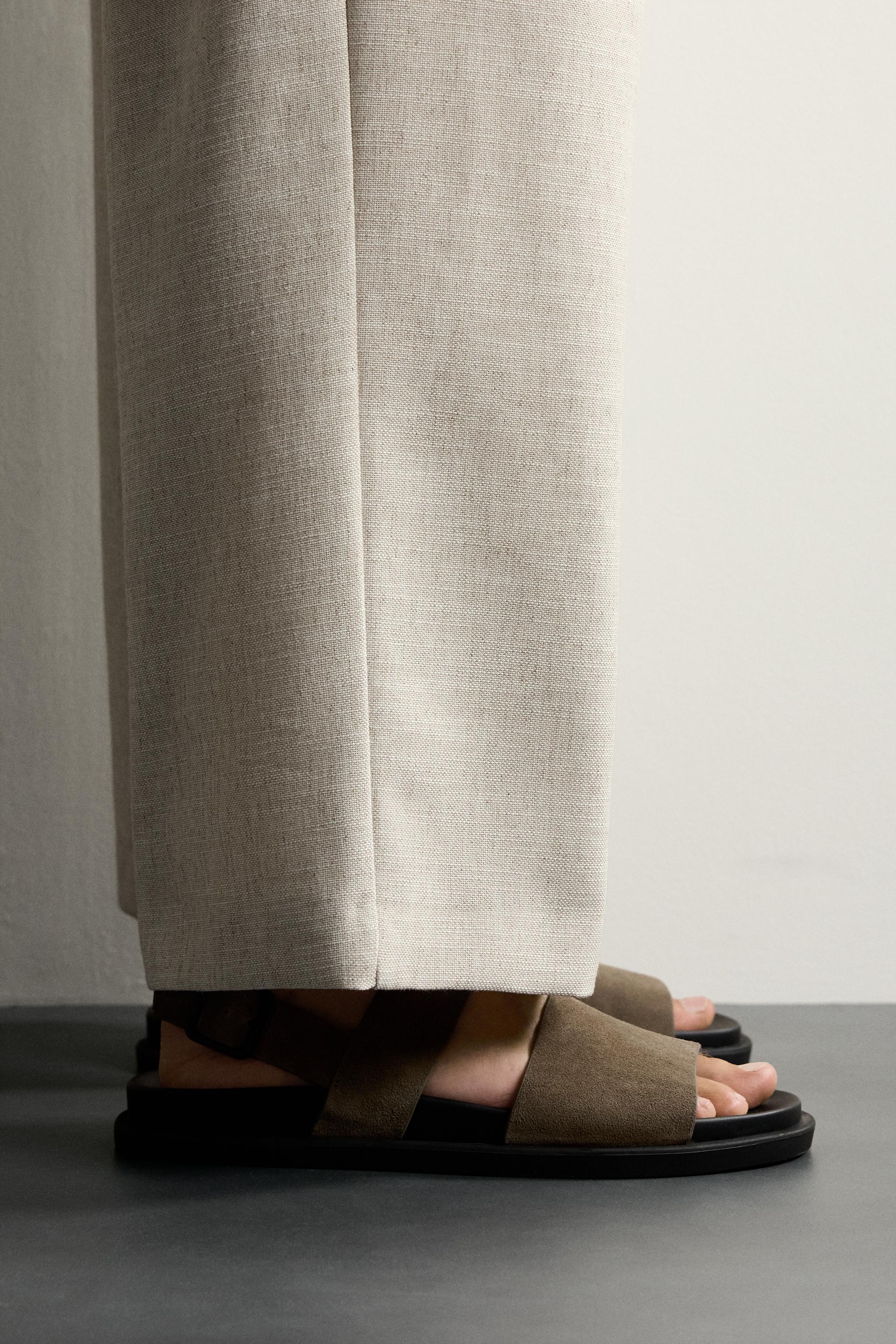 STRAPPY LEATHER SANDALS